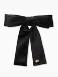 Jet Velvet Antoinette Bow Barrette