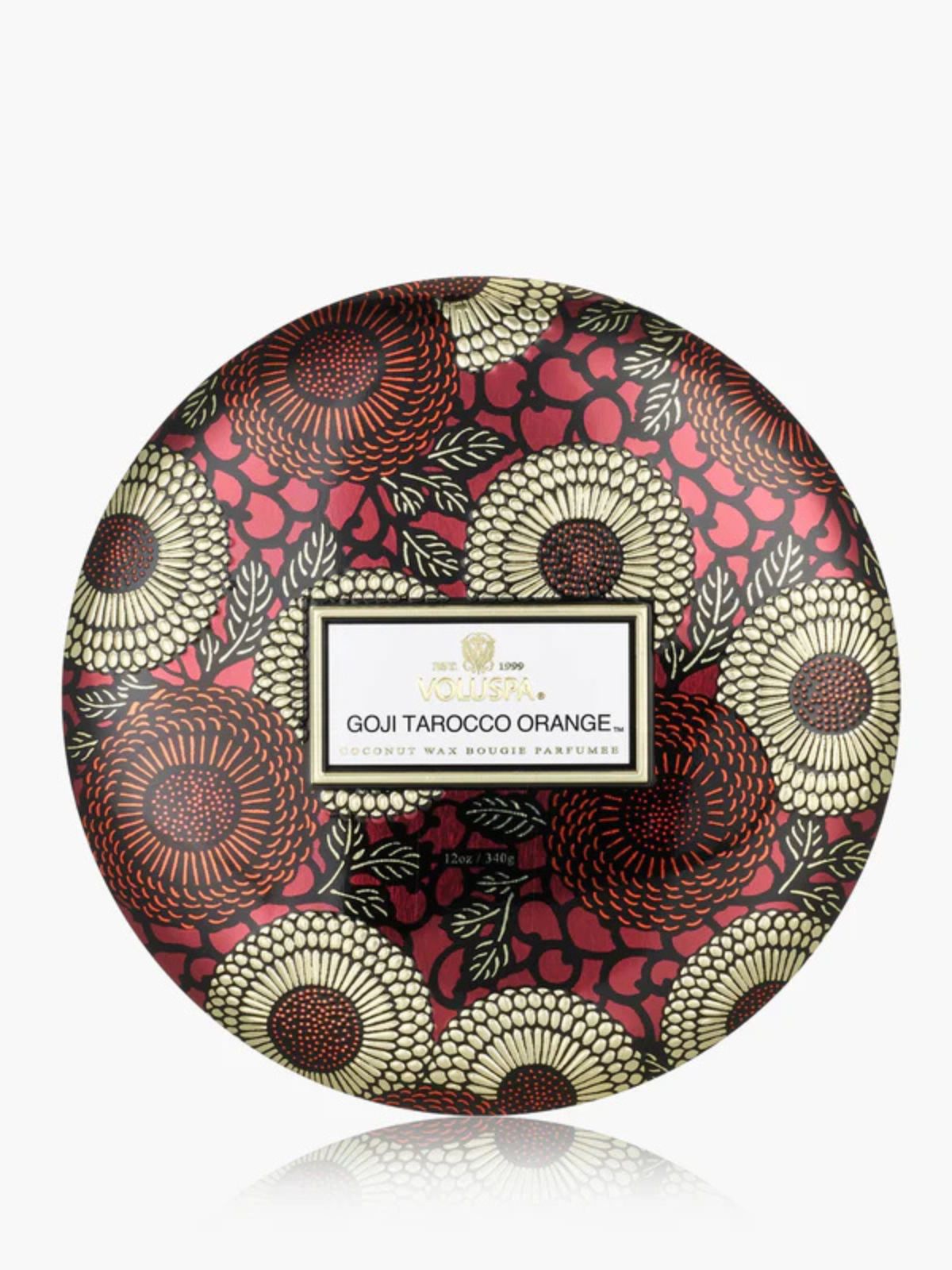 3 Wick Tin Candle - Goji Tarocco Orange