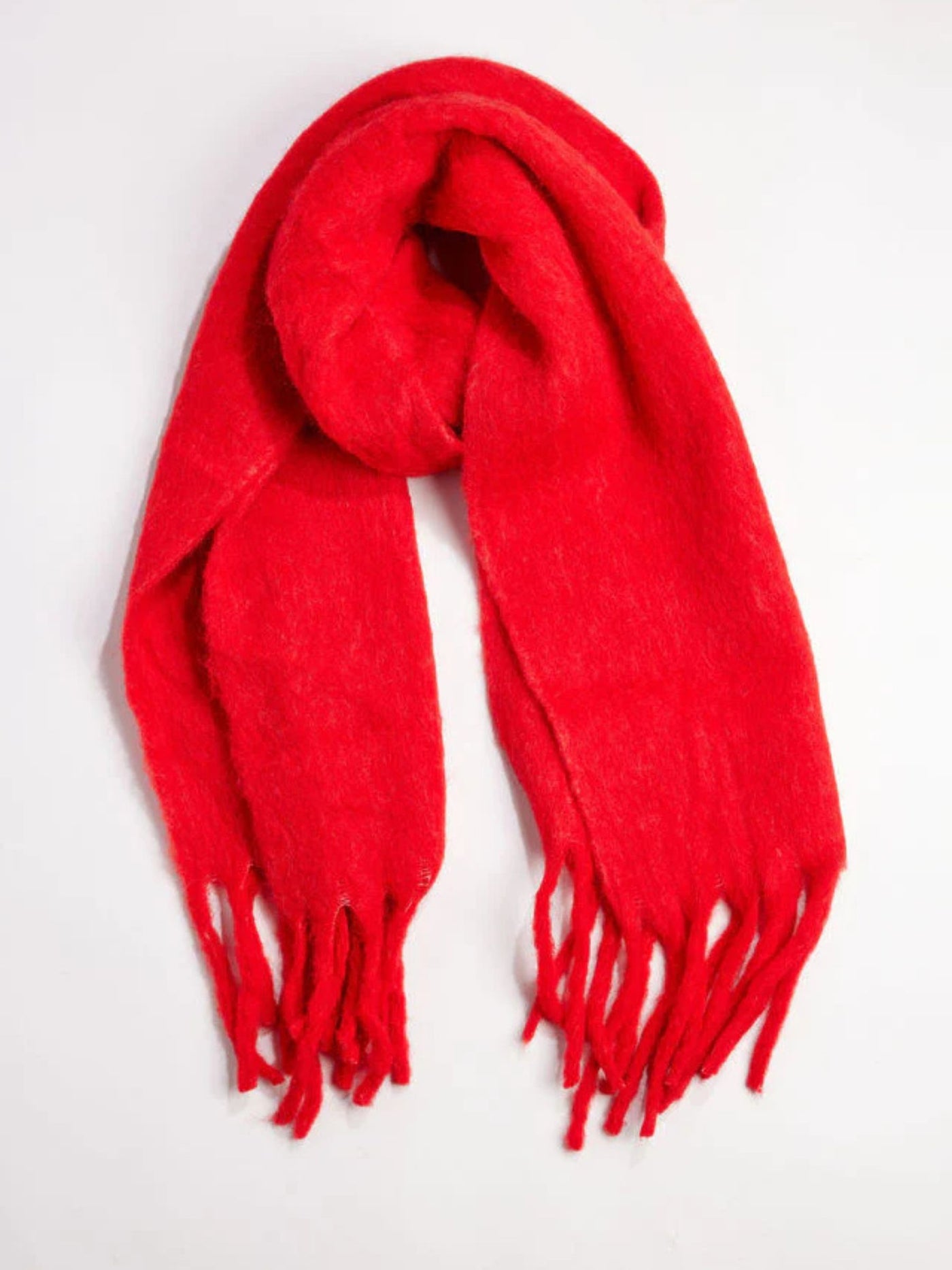 Cozy Solid Scarf - Cherry