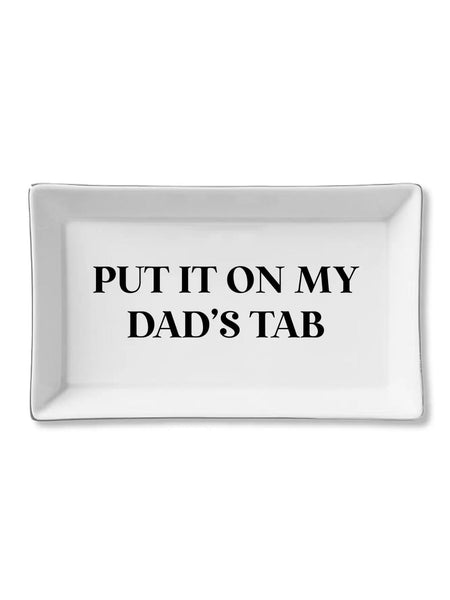 Ceramic Tray - Dad's Tab