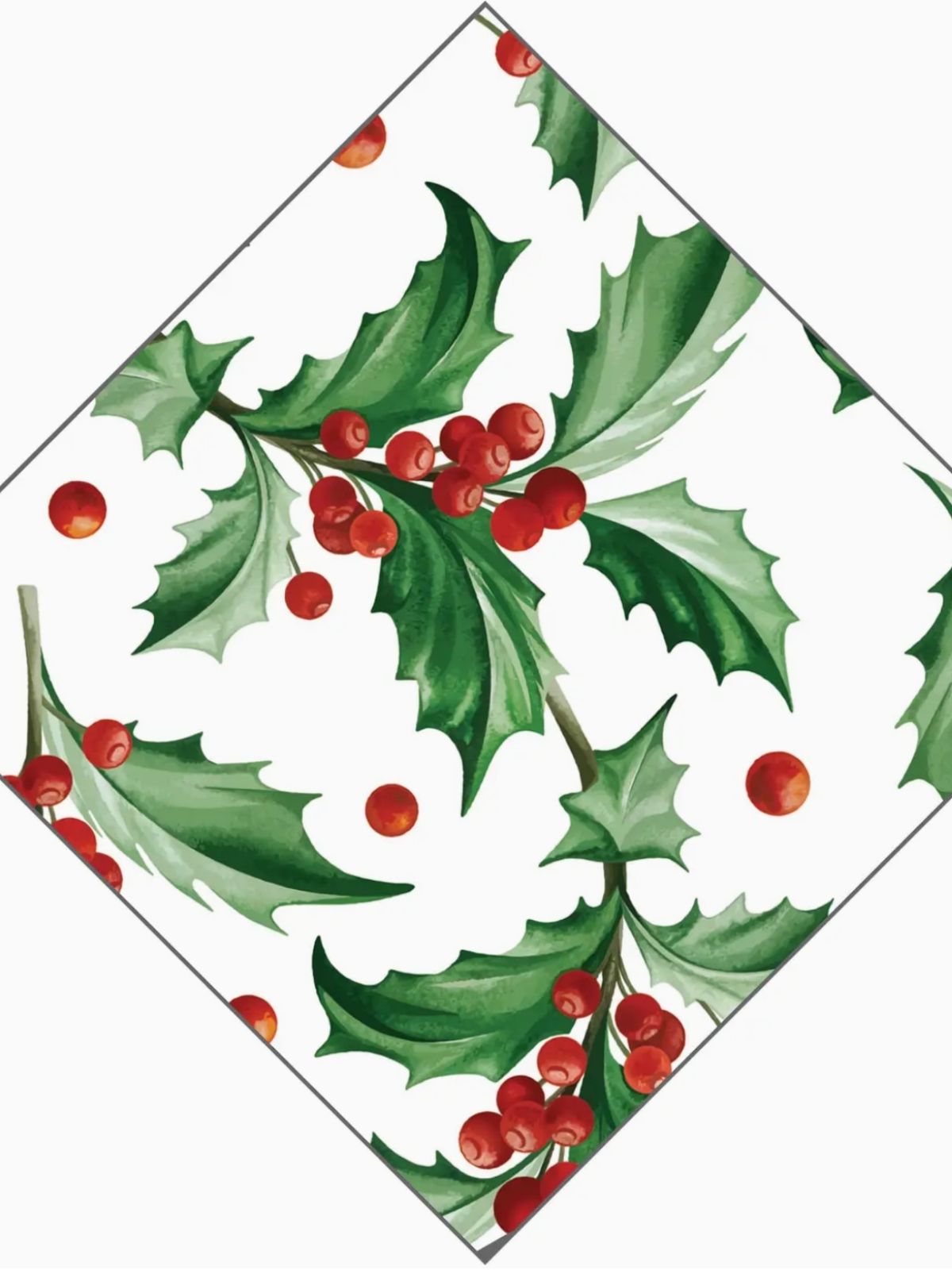 Christmas Holly Paper Cocktail Napkins