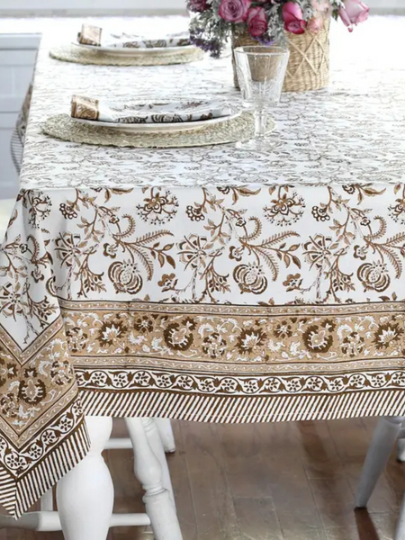 Tablecloth Lilibet Mocha 60"x60"