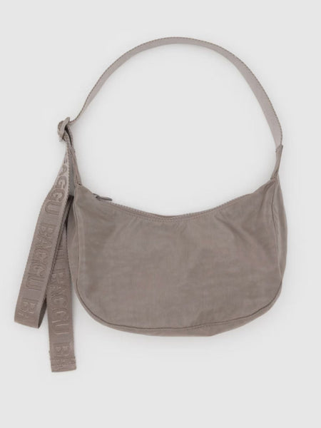 Small Nylon Crescent Bag - Dove