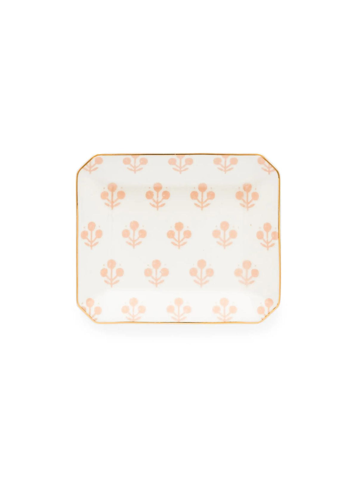 Small Trinket Tray - Rose Floral