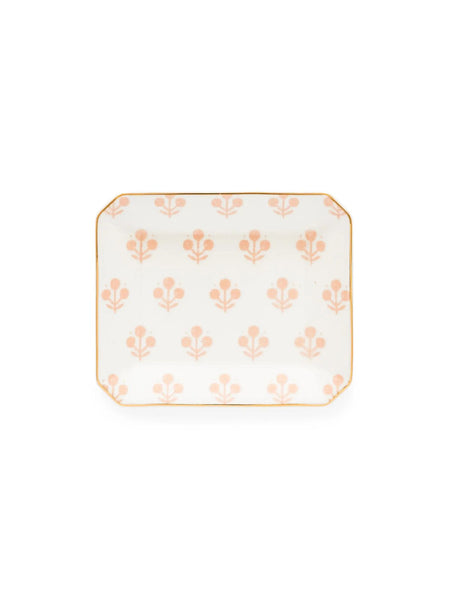 Small Trinket Tray - Rose Floral