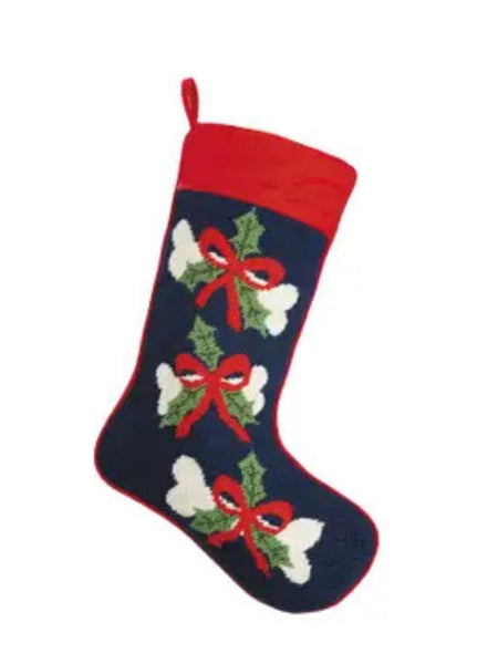 Needlepoint Stocking - Doggie Bone