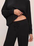 Cozy Time Wide Leg Pant - Black