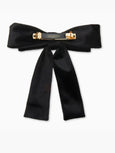 Jet Velvet Antoinette Bow Barrette