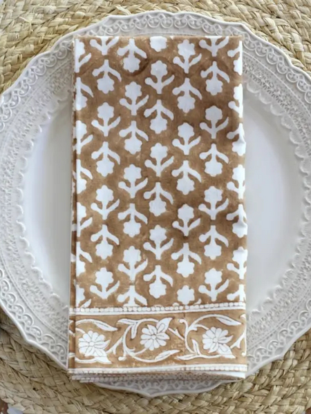 Napkin - Charlotte Caramel, Set of 4