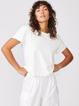 Cloud Jersey Crew Tee - White