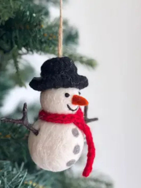 Felt Ornament - Snowman