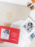 Red Holiday Card Book