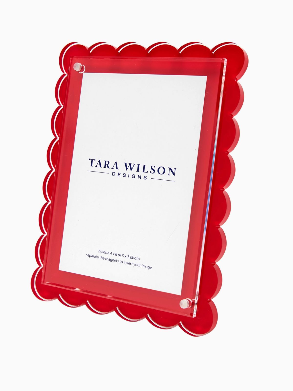 Scallop Frame -  Red