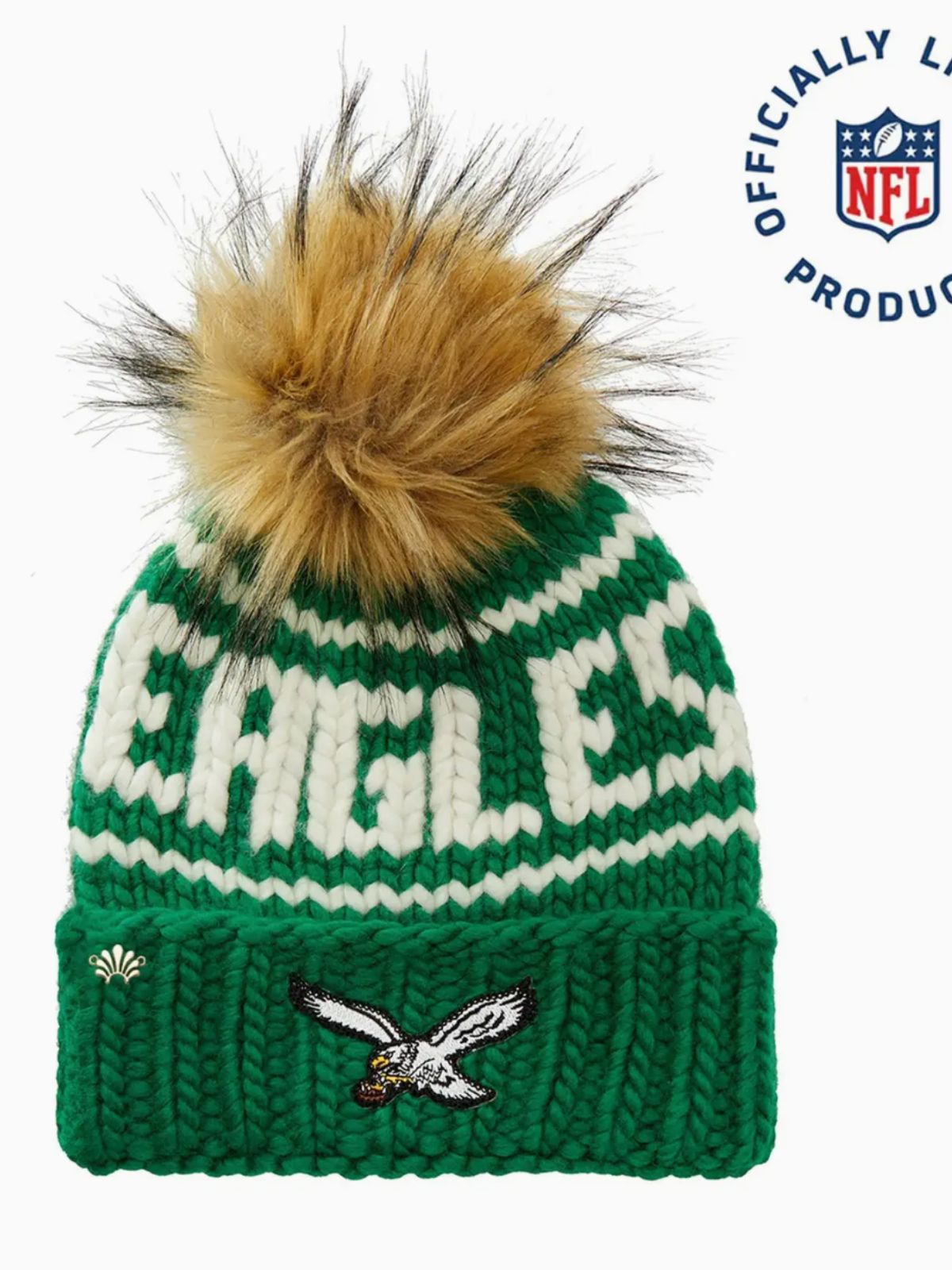 Kelly Green Retro Eagles Beanie