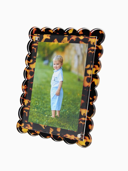 Scallop Frame - Tortoise