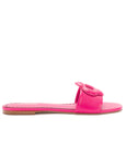 Flora Flat Mule-Pink Leather