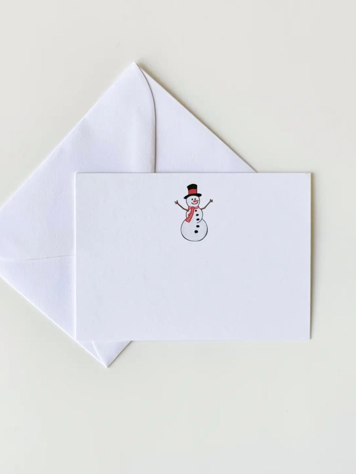 Flat Note Cards - Snowman