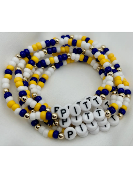 Pittsburgh Blue Yellow Game Day Bracelet