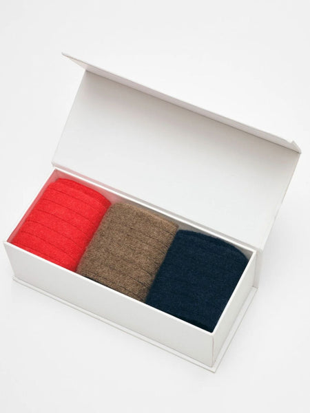 Cashmere Ribbed Sock Pack