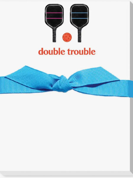 Pickleball Double Trouble Notepad