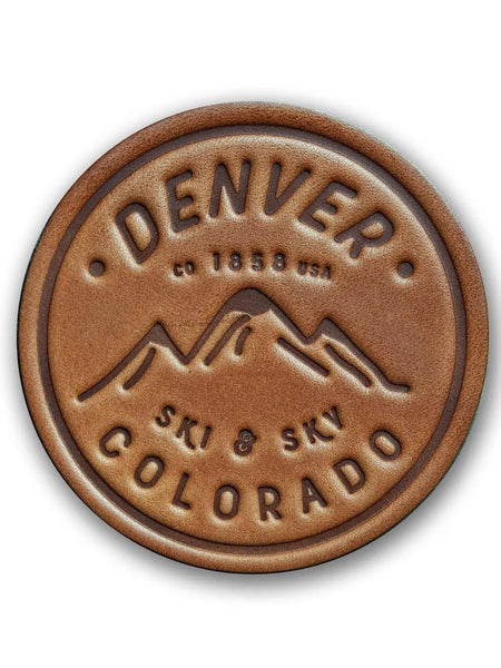 Denver Leather Coaster