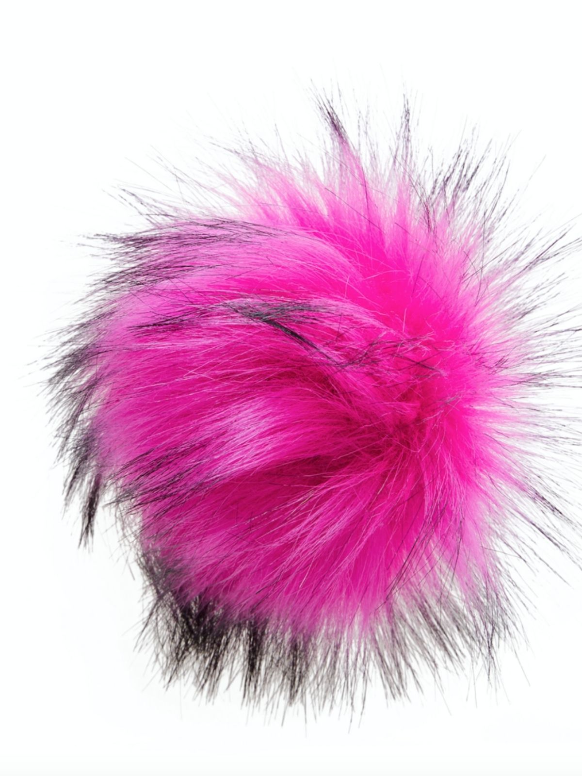 The Faux Fur Pom Pom - Bright Pink
